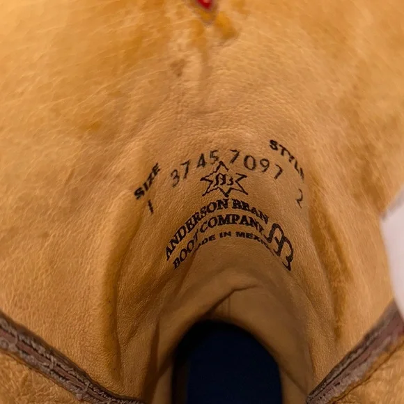 Anderson Bean Kids Patriotic Cowboy Boots with Star - Picture 2 of 6